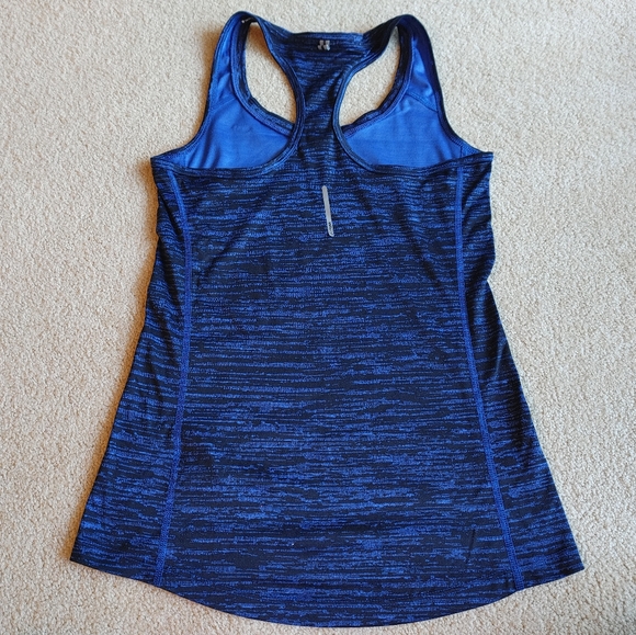 Nike Dri-Fit Racerback Running Tank - Blue and Black - XS - Picture 4 of 6